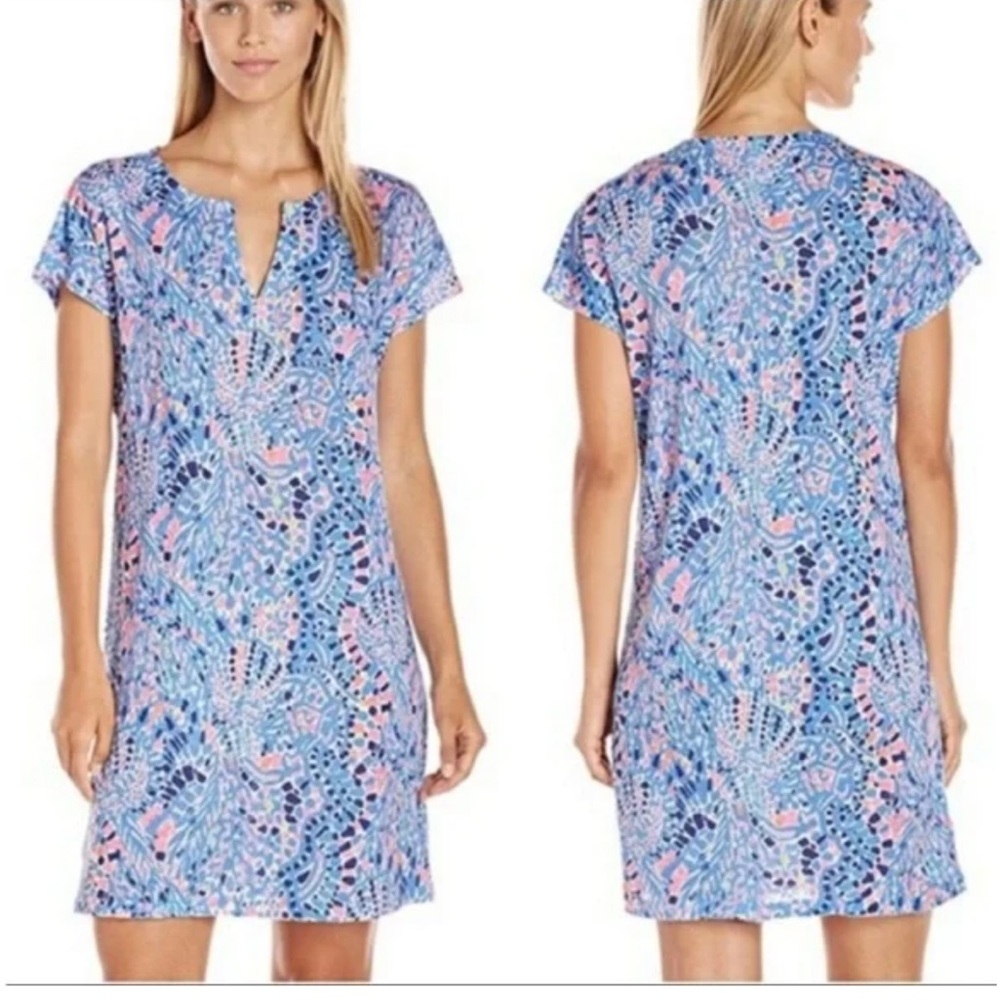 Lilly Pulitzer Tic Tac Tile dress/coverup-worn about 3x